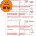 1099 MISC Forms 2025 with Envelopes,25 Vendor Kit of Laser Forms,Compatible with QuickBooks and Accounting Software