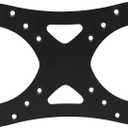 HumanCentric VESA Mount Adapter Plate for 200x100 mm VESA Patterns, Conversion Kit for 75x75 and 100x100 mm Patterns to 200 x 100 mm, Hardware Included