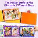 Large School Memory Book Keepsake Photo Album Scrapbook for Kids | Back to School Supplies Keepsake Pockets First and Last Day of School Years Days Preschool to 12th Grade Childhood Picture