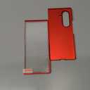 Foluu Slim Fit Case for Samsung Galaxy Z Fold 7, with Front Built-in Screen Protector, Ultra Thin Matte PC Protective Cover for Samsung Galaxy Z Fold7 5G 2025 (Red)