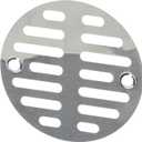 LASCO 03-1243 3-1/4-Inch with 2 Screws Shower Drain Grate, Chrome Plated