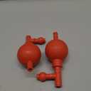 2 Pcs Rubber Pipette Filler, 3 Valves Lab Pipette Filler Bulb, Three Valve Safety Pipette Filler