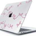 Compatible with MacBook Air 13 inch Case 2022-2020 2019 2018 A2337, A2179, A1932 Retina Display with Touch ID, Plastic Hard Shell Case +Keyboard Cover+Screen Protector+Webcam Cover, Bows