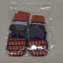 Kuoser Non Slip Dog Socks for Hardwood Floors, 4Pack Anti-Slip Dog Grippy Socks to Prevent Licking Paws, Dogs Booties Paw Protectors with Double-Sided Traction for Small Medium Large Senior Dogs, L (Brown)