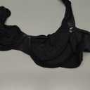 FeelinGirl Bras for Women Unlined No Padding Comfort Underwire Plus Size Full Coverage Seamless Plunge Everyday Bras (34DD, Black)