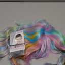 WTHCOS Rainbow Wigs for Women Short Curly Wavy Multi Color Wig for Girls Short Bob Wig With Bangs Heat Resistant Synthetic Wigs for Cosplay Costume Party (Colorful Wig)