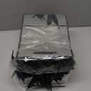 Yeaqee 50 Pack Metallic Gift Bags with Handle and Tissue Paper Gold Foil Thank You Bag for Valentine Wedding 5 Groomsmen Bridal 5 Senses Gifts Holiday Party Favors 9x7x3.15''(Grey Black)