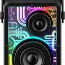 Raymate Bluetooth Speakers Wireless, 80W Speakers with Subwoofer-V5.3, HiFi Stereo Sound, Rhythmic Lighting System, 15H Playtime, 8000mAh Power Bank for Phone, Portable for Outdoor