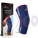 Patella Knee Sleeve with Side Stabilizers  Kneecap Support with Gel Pads  Compression Knee Brace for Men & Women (X-Large)