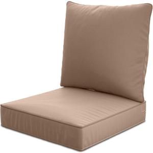 24" x 24" x 6" Outdoor Deep Seat Cushions - Waterproof & Fade Resistant Patio Furniture Replacement Cushions, Non-Slip Outdoor Cushions Fit Loveseats, Couches, Chairs, and Sofas