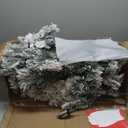 5 Ft Prelit Snow Flocked Christmas Tree with 250 Warm LED Lights, Premium Holiday Artificial Xmas Tree with 518 Realistic Branch Tips, Metal Stand for Indoor Home/Office Decor (Easy Assembly)