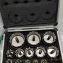 22PCS Carbide Hole Saw Kit for Metal - Heavy Duty TCT Hole Cutter Drill Bits Set with Titanium Pilot & 3 L-Wrench, for Stainless Steel,Iron,Aluminum,Metal