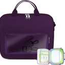 Briefcases Compatible with Leapfrog LeapStart 3D Interactive Learning System, Messenger Shoulder Bag for Kids Laptop or Tablet (Purple)