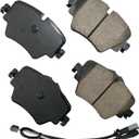 Akebono EUR1892 Ultra-Premium Ceramic Front Disc Brake Pads , GREY