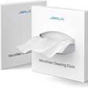 JSAUX Microfiber Cleaning Cloth (100 Total) for Steam Deck| Eye Glass Disposable Clean Cloth | Safe for Lens, Eyeglasses, Glasses, Screens, Cameras, iPad, iPhone, Cell Phone, LCD TV Screens and More (White)