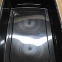 IRIS USA XX-Large Open Top Cat Litter Box with High Sided Walls Tall Scatter Shield Scoop Included Easy Clean Plastic Pan for Big Cats Kittens Multi-Cat Households 30"L x 20"W x 14"H Black