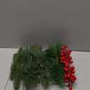 24 Pcs Christmas Artificial Pine Picks and Red Berry Stems, 10.5 Inch Greenery Pine Sprigs, 8 Inch Red Berry Branches, Faux Holiday Floral Picks for Wreaths, Garlands, Craft DIY, and Xmas Decorations