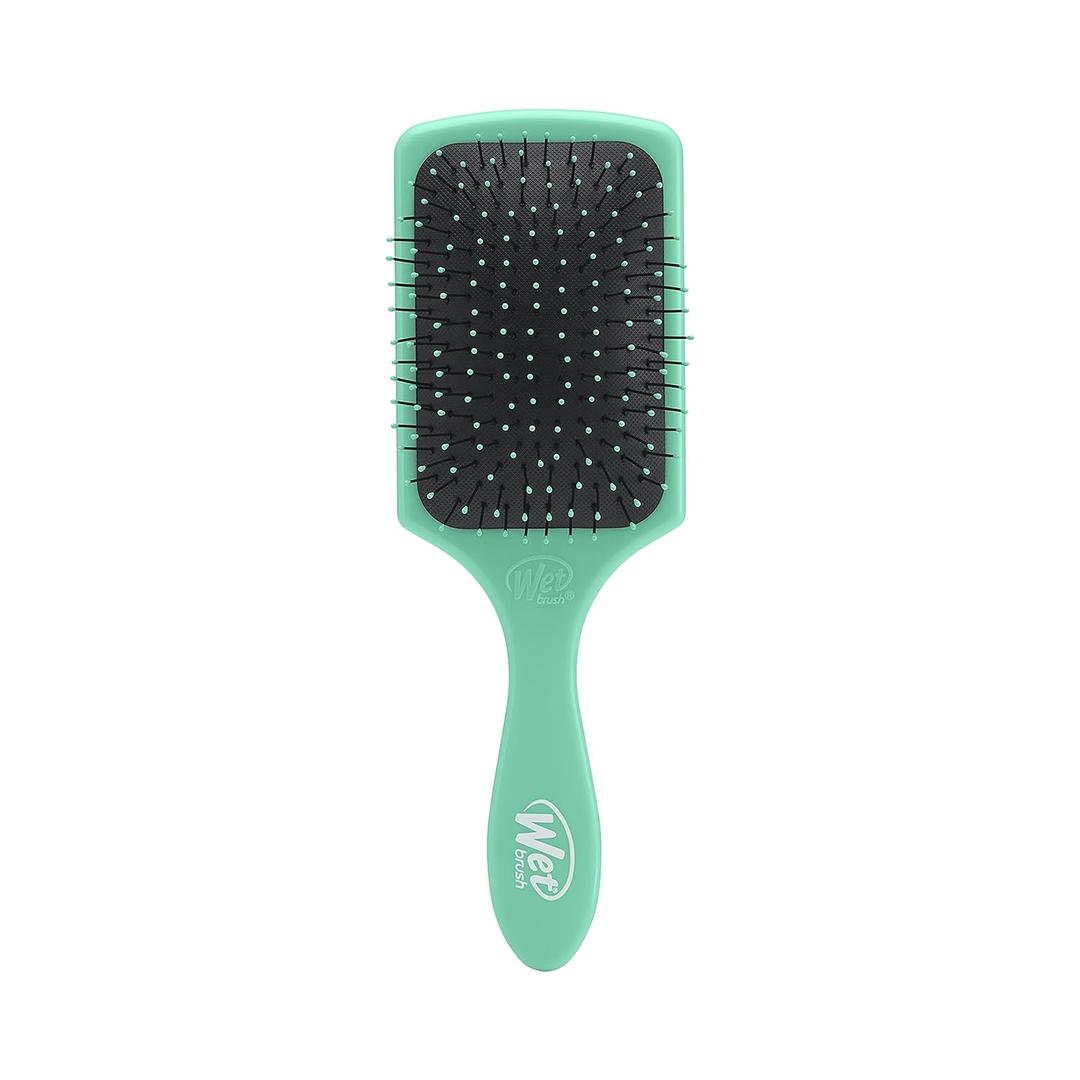 Wet Brush Paddle Detangler Hair Brush, Aqua, Ultra-Soft IntelliFlex Bristles with AquaVent Design, Great For Treatment & Mask Application, Women, Men, Wet, Dry Hair (1 Count (Pack of 1))