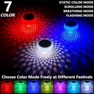 (1) Blansong Solar Pool Chlorine Floater Adjustable Release Swimming Pool Chlorine Tablet Floater with Color Changing Floating Dispenser with Romote Control and Timer IP68 Waterproof (1)