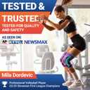 DR. BRACE ELITE Knee Brace with Size Stabilizer (2 Pack) Knee Brace for Women & Men, Workout, Sports, Daily Knee Compression Sleeve for Maximum Knee Pain Support & Fast Recovery (Galaxsis, Medium)