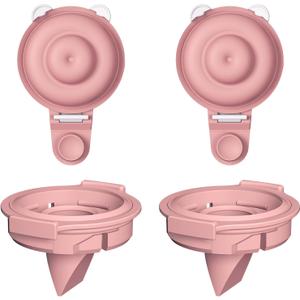 4PC Upgraded M9 Breast Pump Replacement Part, Including 2pcs Duckbill Valve and 2pcs Double-Layed Diaphragms for Momcozy Upgraded Mobile Flow | Upgraded M9, Valve, Diaphragms, 4PC Red