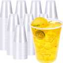 YEEHAW 12 oz Plastic Cups, 1000 Pack - Clear Disposable Drinking Water Cups for Cold Beverages, Ideal for Party