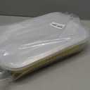 13"x 8.9" Sturdy Aluminum Foil Pans with Lids and Handle (5 Pack), 2X Thicker Heavy Duty, Dishwasher, Reusable Microwavable for Cooking, Baking, Reheating, Freezer, Oven, Recyclable, 118oz