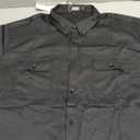 JOGAL Mens Button Down Short Sleeve Shirt Regular Fit Button Up Work Shirts with Two Pockets, XXL