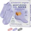 Dr. Fredericks Original Moisturizing Gel Socks for Men & Women  Dry Feet & Cracked Heel Treatment  Full Foot Gel Lining with Mango Butter, Shea Butter, Jojoba & Coconut Oil (Lilac Leisure)