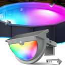 Solar Pool Lights,2026 Upgraded Solar Powered Above Ground Pool Lights,Frame Pool Light Waterproof,Swimming Pool Solar Light,Color Changing Pool Lighting for Above Ground Pool Accessories-1PC
