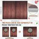 Dart Board Wall Protector, 47 x 35 in, 0.5 in Thick Felt Dart Board Surround Backboard, Self-Adhesive Wall Protection Backing, Cork Alternative for Game Room, Bar, Man Cave