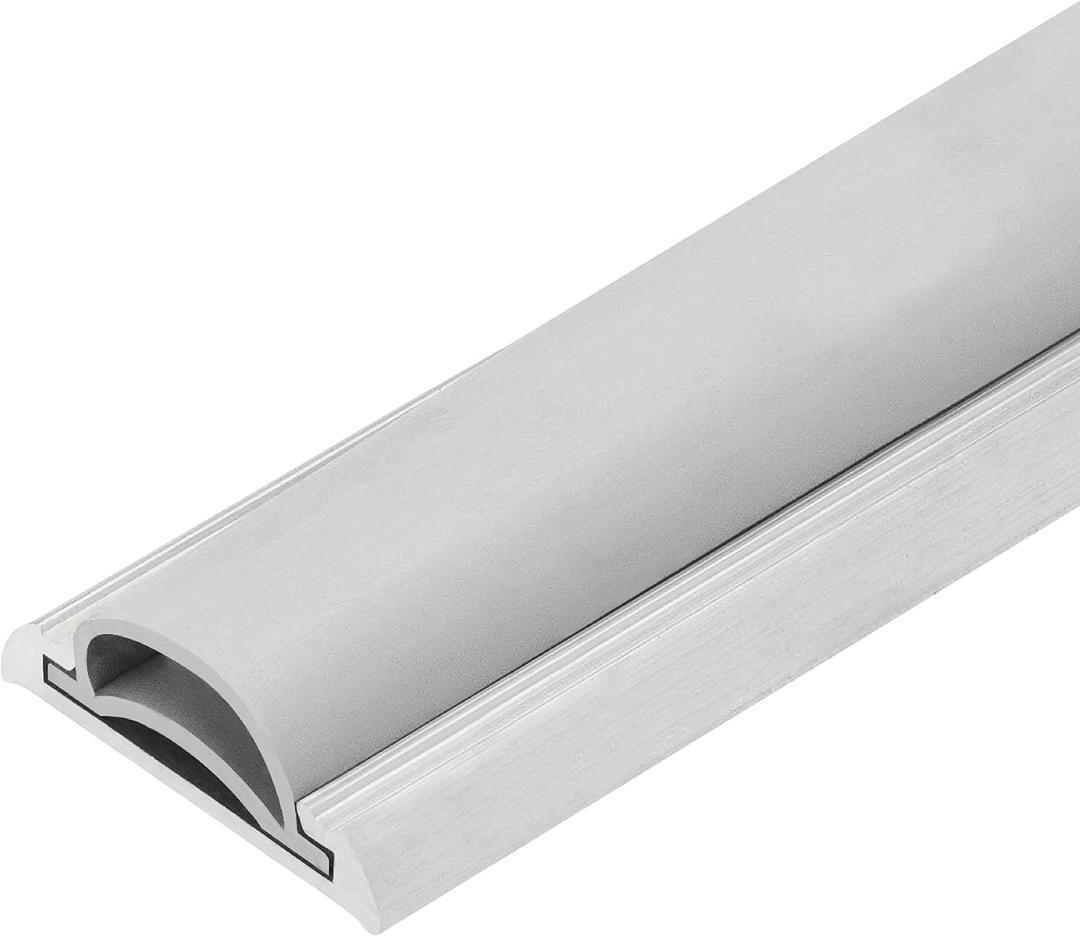 36" Mini Threshold or Door Bottom 1 1/4" Wide for 1/4"-3/8" High Gaps (Silver)
