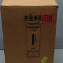 Rice Dispenser Cereal Dry Food Storage Containers with Measuring Cup and Water Filter Cover, Moisture Proof Airtight Food Dispenser Bucket for Rice, Corn, Coffee Bean, Grain, Soybean and Oatmeal, White, 12LB