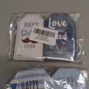 2 x 50Pcs Gift Tags for Father Gift - 2.1"x3.5" Happy Father's Day Tags with String - Mustache & Tie Thank You Cards Tag Hanging Paper Gift Tag for Present Party Favor Wrapping - A04, (Mix)
