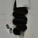 70g Seamless Clip in Hair Extensions Real Human Hair（wave） (#1BT1B, 12inch)