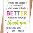 5 x Thank You Card for Friend Coworkers Family, 8×5.3 inches