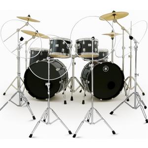 LEIFIDE 4 Pcs 22 Inch Portable Drum Shields Drum Noise Barrier Clear Acrylic Cymbals Shields Kit Sound Baffle Muffles Live Recording Standard Mounting on All Cymbal Stands Shield for Performance