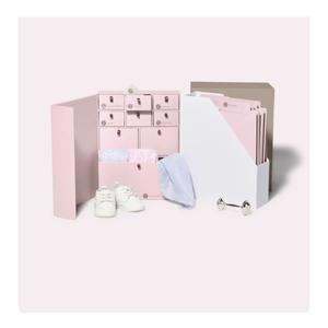 Baby Keepsake Box - Baby Memory Box - Baby Boy Girl Keepsake Box Tins Memory Box Pregnancy Baby Bubbs Storage Box Baby First Year Box Library Baby All-in-One Organizer
