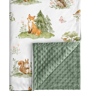 Baby Blanket for Boys Girls, Super Soft Double Layer Minky Dot Blanket with Woodland Animals, 30x40 Inch Lightweight Dotted Backing for Infant Toddler Nursery Crib, Sensory Security Throw
Amazon's Choice