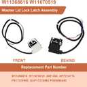 W11368616 W11670519 Washer Lid Lock Latch Assembly Compatible with Whirlpool & Maytag Washing Machine Lid Lock Switch MVW4505MW0 MVW5430MW1 MVW5430PBK0 MVW5435PW0, Replaces AP7214714, PS17215992