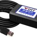 OBD2 Adapter FORSCans VINT-TT55502 ELMconfig ELM327 Modified VINTscan for All Windows Compatible with Ford Cars F150 F250 and Light Pickup Truck Scan Tool, Code Reader MS-CAN HS-CAN Switch Black