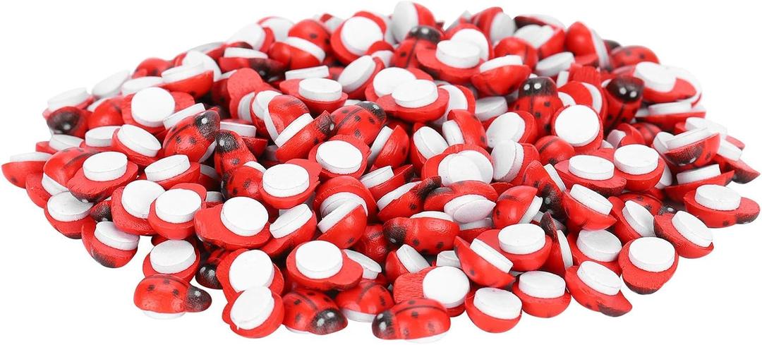 300Pcs Mini Wooden , Self-Adhesive for Craft Scrapbooking Fairy Garden Dollhouse Home Decor