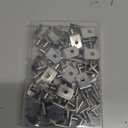 Shelf Support Pegs, 50 Pcs Shelf Pegs with Hole, 5mm (1/5 inch) Cabinet Shelf Bracket Pegs, L-Shaped Nickel Plated Shelf Pins Holders for Bookcase Kitchen Closet Shelf Shelves Furniture Cabinet