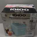Igloo ICEB26HNAQ Automatic Self-Cleaning Portable Electric Countertop Ice Maker Machine With Handle, 26 Pounds in 24 Hours, 9 Ice Cubes Ready in 7 minutes, With Ice Scoop and Basket, Aqua