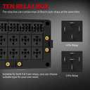 DAIERTEK Fuse Relay Box 12V Automotive 10 Slots Relay Holder 15 Slots ATC/ATO Fuse Holder Universal Fuse and Relay Box Block for Automotive Truck Marine Boat