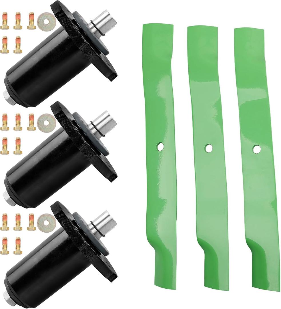 3 Pack 59202600 Mower Deck Spindle High Lift Blade Kit Compatible with Ariens Gravely Pro Master, Pro Stance, Pro Turn ZT Replaces# 59215400 59225700 69219700 58810800 69207500 14230,285-300,82-042
