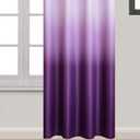 Yakamok Light Blocking Gradient Color Curtains Purple Ombre Blackout Curtains Room Darkening Thermal Insulated Grommet Window Drapes for Living Room/Bedroom (Purple, 2 Panels, 52x84 Inch)