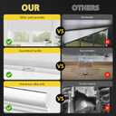 UNISHADES Light Filtering Cordless Cellular Shades, Honeycomb Blinds for Indoor Windows, for Window Size 25" W 48" H White