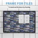 Art3d 30 Ft Peel and Stick Flexible Vinyl Molding Trim for Wall Tile Edges, Kitchen backsplash, Mirrior Frame in Black