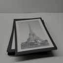 upsimples 11x17 Picture Frame Set of 5, Display Pictures 9x15 with Mat or 11 x 17 Without, Wall Gallery Poster Frames, Black